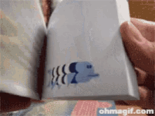 GIF voorbeeld van een flipbook